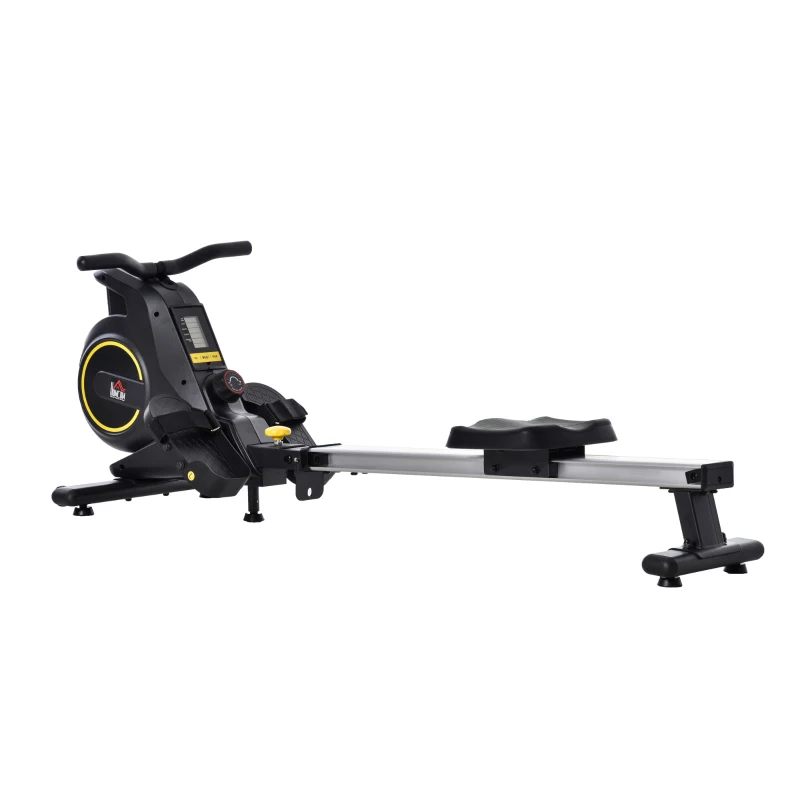 Soozier Magnetic Rowing Machine Adjustable Resistance Rower with LCD Digital Monitor Fully Body Health & Fitness for Home Use