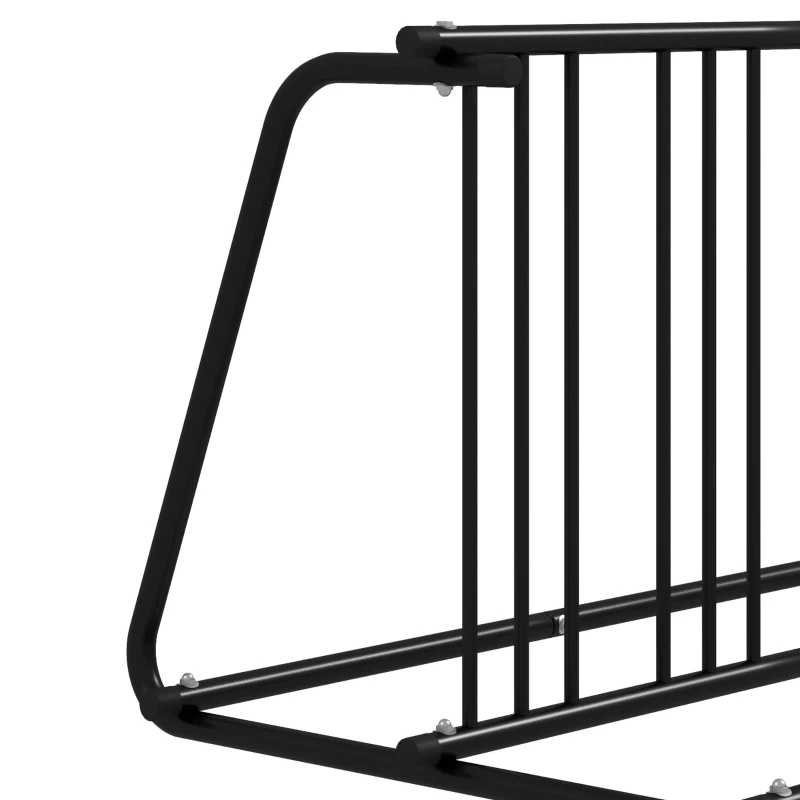 DURHAND All-Steel Bike Rack, 61" Bike Stand, 6-Bike Capacity, Dual-Side, for Garages Streets Yards Schools