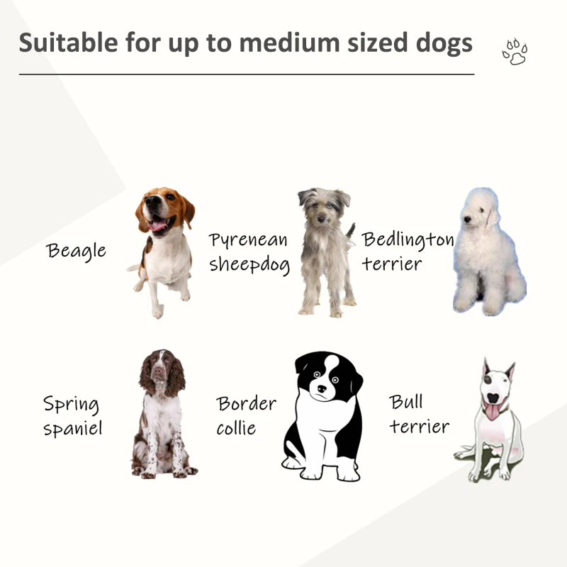 PawHut Heavy Duty Dog Crate, Metal Dog Cage Kennel with Lockable Wheels, Slide-Out Tray, Food Bowl and Double Doors, 36.5"