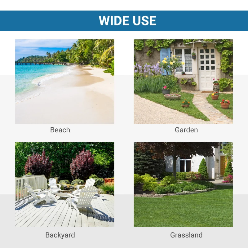 Outsunny Pop Up Beach Tent for 1-2 Person, Partable Instant Sun Shelter with 2 Mesh Windows, 2 Doors, Carrying Bag, Sky Blue