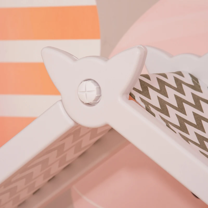 Qaba Kids Toy Storage Organizer with 4 Bins, Storage Cabinets, Bookshelf and 4-Layers Toy Collection Shelves, Orange