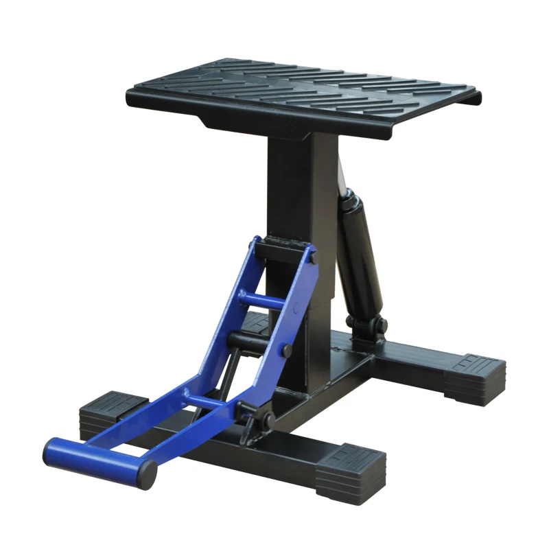 HOMCOM Hydraulic Motorcycle Jack Lift Stand, Repair & Maintenance Hoist Table for Dirt Bike, Pit Bike, Small Motorcycle, Small ATV, or Moped Scooter