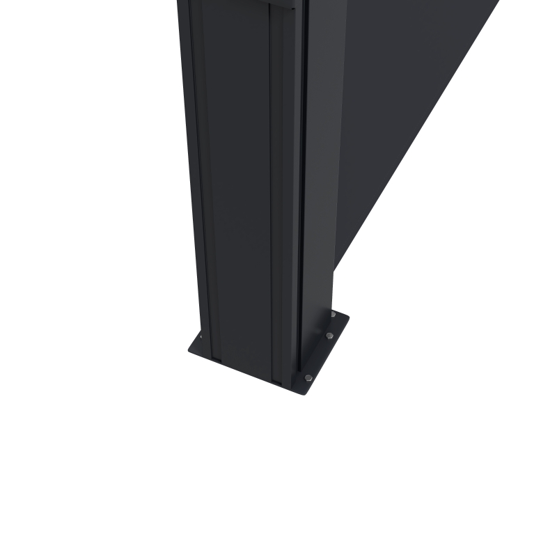 Outsunny 13' x 6' Retractable Side Awning, Outdoor Privacy Screen for Garden, Hot Tub, Balcony, Terrace, Pool, Black