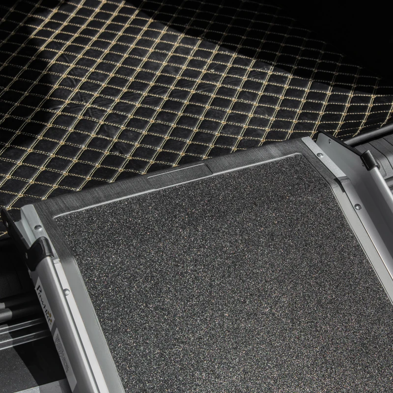 PawHut 72-Inch Portable Folding Dog Ramp for Cars, Trucks, SUVs, Non-Slip Pet Ramp for Large Dogs, Aluminum Frame for up to 198 LBS