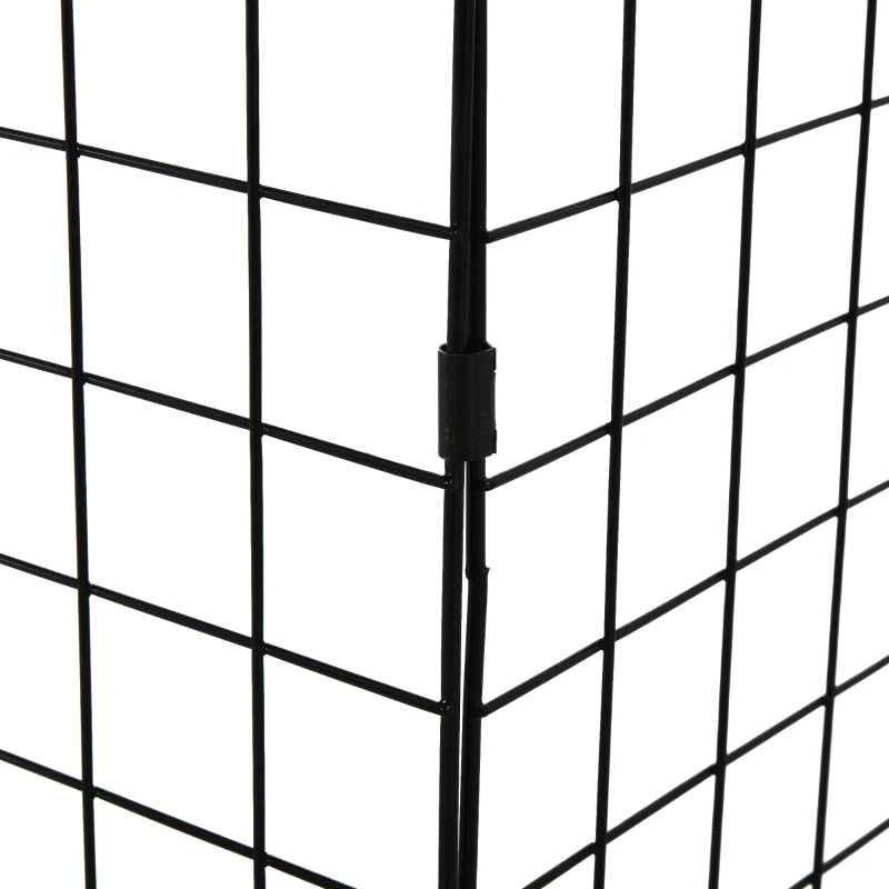 HOMCOM Fireplace Screen, Extendable Fire Spark Guard Cover with Metal Mesh for Living Room Home Decor, Black