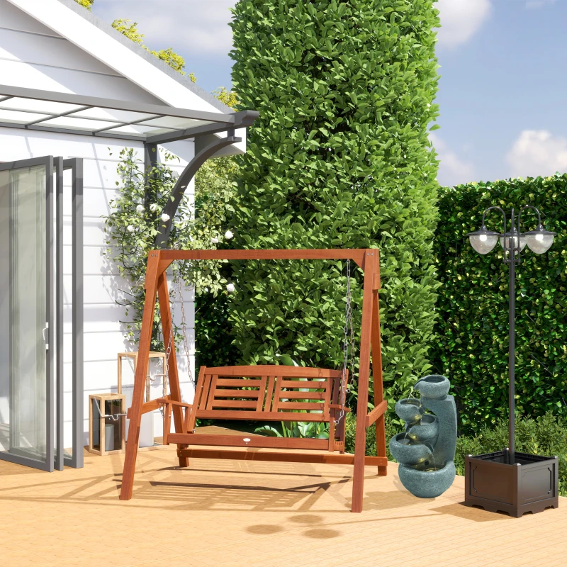 Outsunny 12 Pcs Garden Decking Tiles Wooden Outdoor Flooring Tiles for All Weather Use, Brown