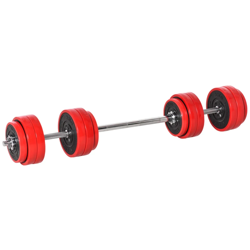 Soozier Adjustable Dumbbells Set, 66lbs Free Weight Set with Connector, 2 in1 Dumbbell Set Used as Barbell for Home Gym Men Women Exercise