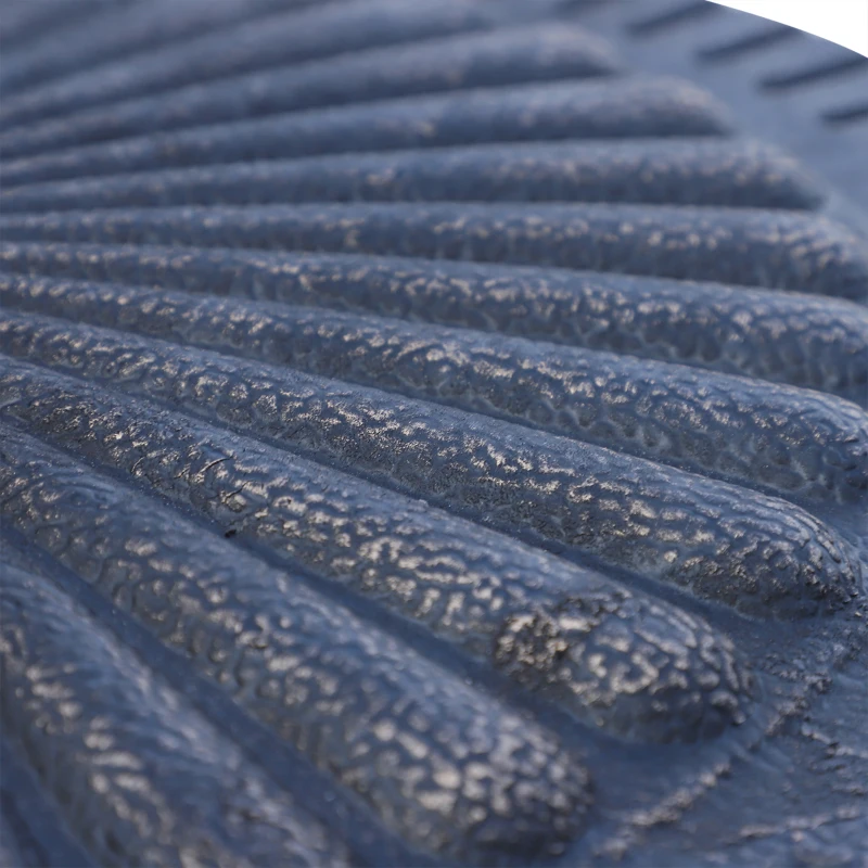 Outsunny 31 lbs Resin Round Market Umbrella Base Holder 19" Decorative Parasol Stand for Patio, Outdoor, Backyard, Bronze