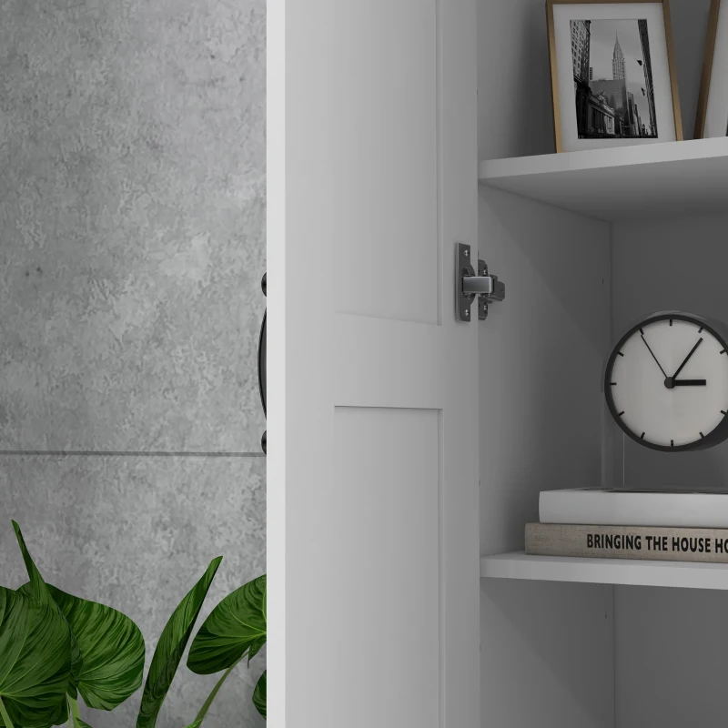 HOMCOM 69" Pantry Cabinet with Storage, Kitchen Pantry Storage Cabinet with Soft Close Doors and Adjustable Shelves, White