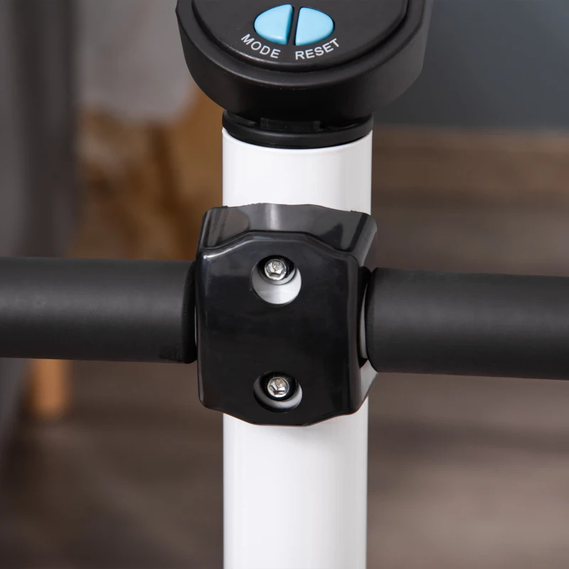 Soozier Twist Stepper Exercise Machine with Adjustable Resistance, LCD Screen - White & Blue