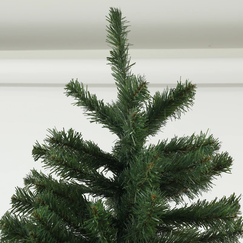 HOMCOM 9ft Artificial Christmas Trees with 2132 Branch Tips, Auto Open and Steel Base, Green