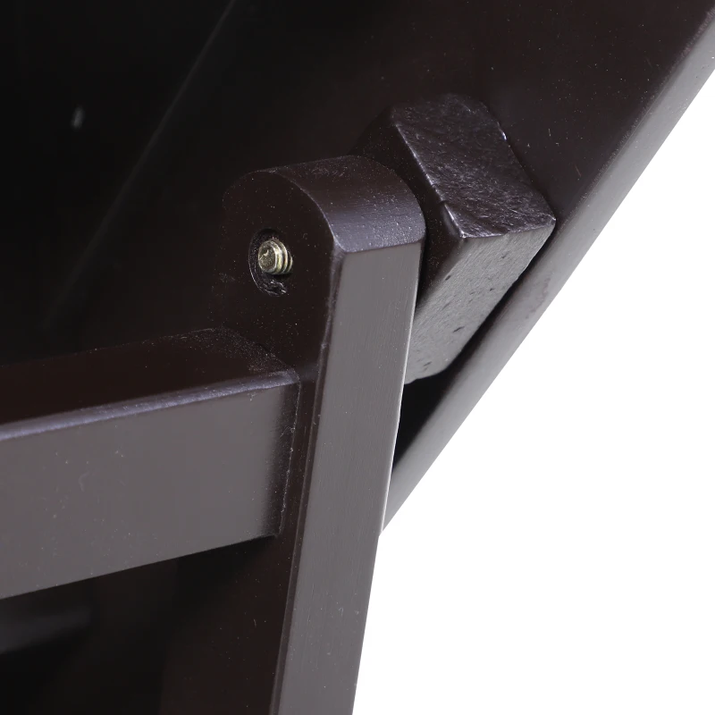 PawHut 3 Step Height Adjustable Portable Wooden Easy Climb Pet Stairs - Dark Brown