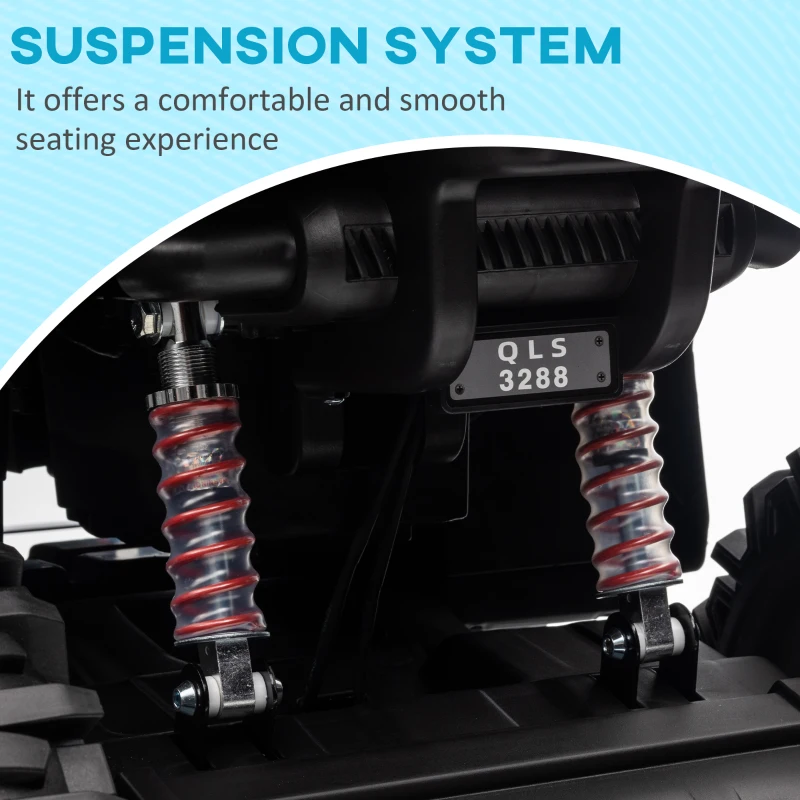 Aosom 12V 4 Wheeler Kids ATV with Music, Headlights for 37-60 Months Boys and Girls, Orange