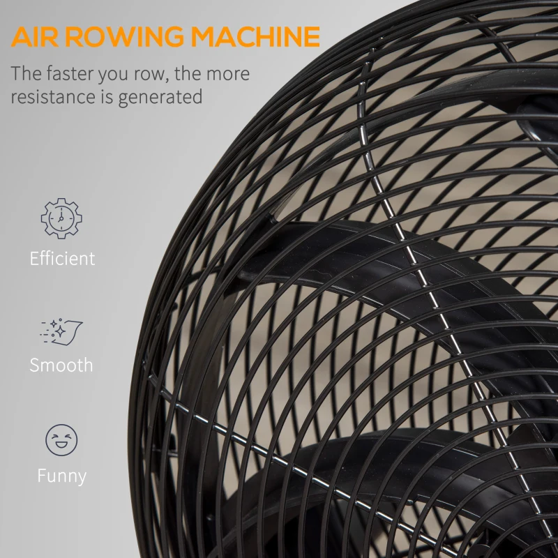 Soozier Air Rowing Machine, Foldable Rower with LCD Digital Monitor & Steel Frame for Home Gym Use