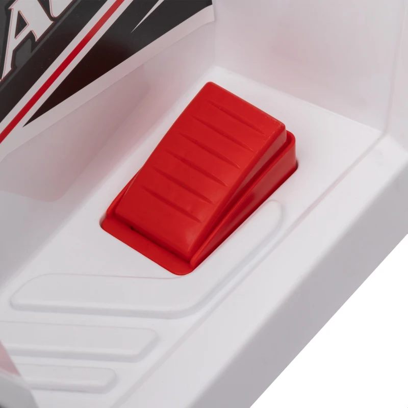 Aosom 6V Electric Toy Car with Forward Backward, Wear-Resistant Wheels for Ages 18-36 Months, White