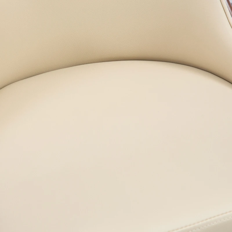 HOMCOM Bar Height Bar Stools Set of 2, Beige