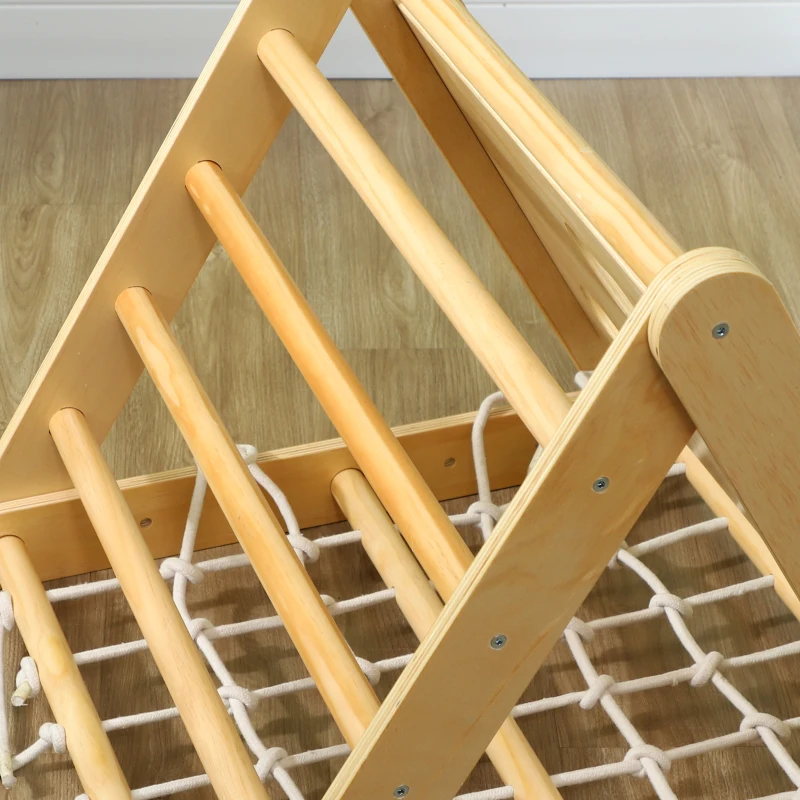 Qaba 7 in 1 Pikler Triangle Set with Ramp & Arch Ladder for 18-48 Months, Multicolored