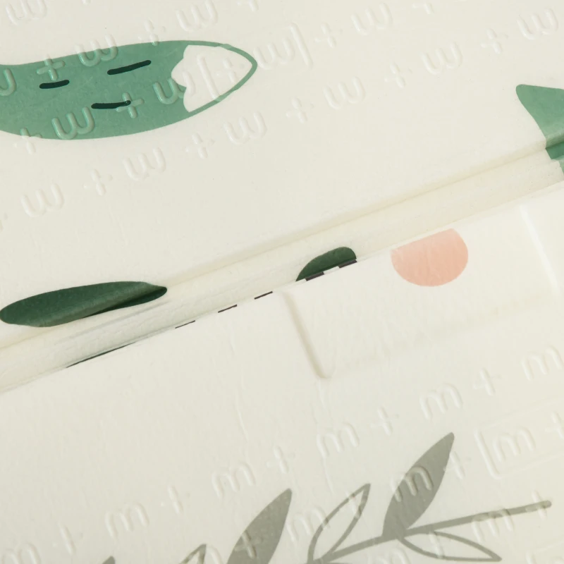 Qaba Foldable Baby Play Mat Educational Reversible XPE Floor Mat Heat-Insulating Crawling Toddler Foam Mat Portable Picnic Carpet Exercise Workout Mat for Indoor & Outdoor 79" x 59"