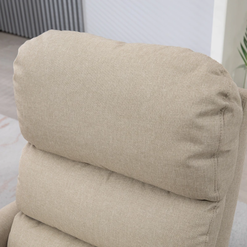 HOMCOM Power Lift Chair for Seniors, Electric Lift Recliner Chair with Remote Control, Side Pockets for Living Room, Beige