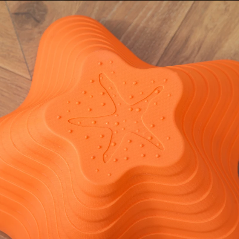 Outsunny 6PCs Larger Size Balance Stepping Stones for Kids with Non-slip Bottom, Stackable Obstacle Course Outdoor Indoor,  Play River Rocks with Starfish Style