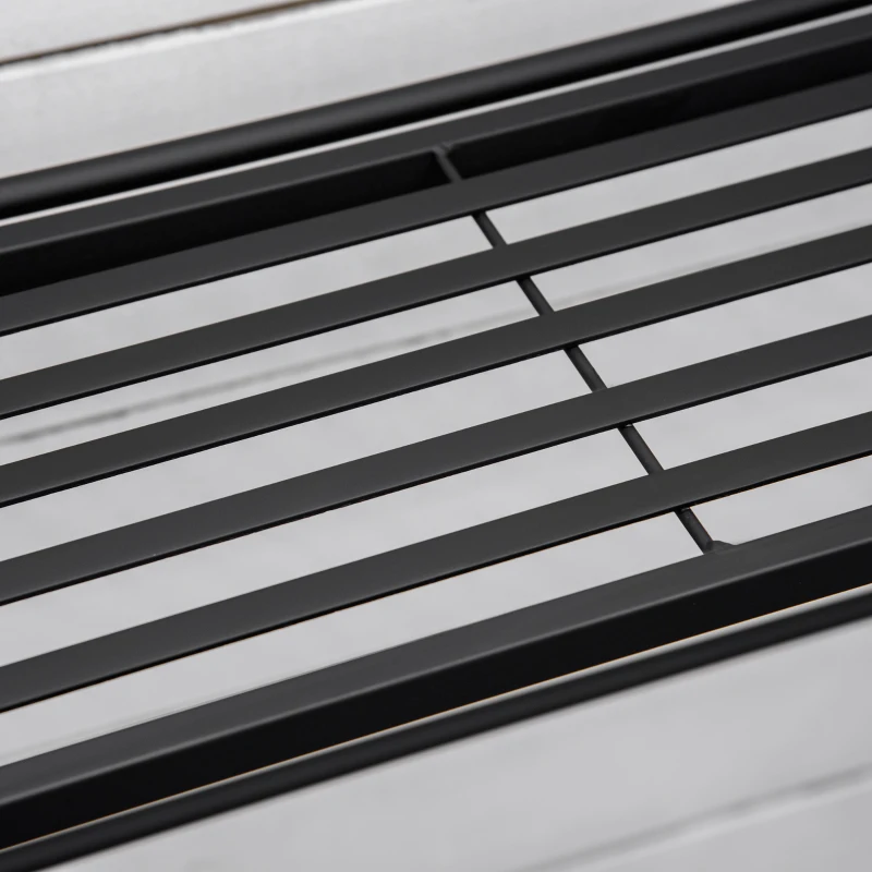 Outsunny Outdoor Plant Stand, 3 Tier Metal Plant Shelf, Stair Style Flower Stand, Plant Display Storage Organizer for Indoor Outdoor Patio Balcony Yard