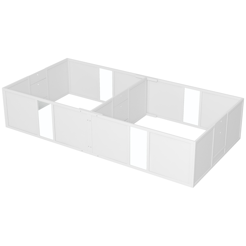 PawHut Whelping Box for Dogs and Puppies, Dog Birth Supplies Indoor w/ Adjustable Height Doors, for Large Sized Dogs