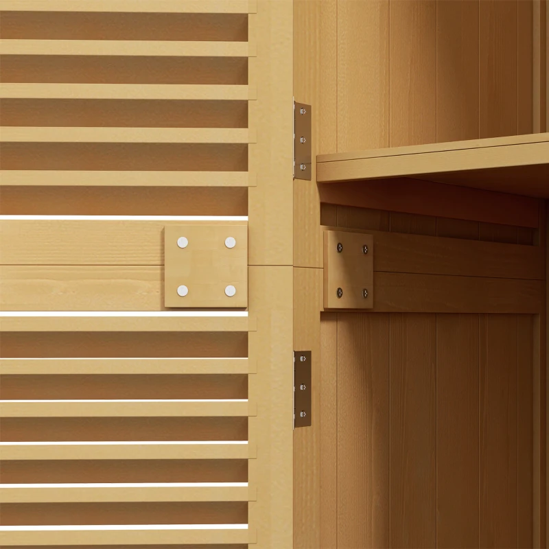 Outsunny 5' x 3' Wooden Garden Storage Shed with Asphalt Roof and 2 Large Wood Doors with Lock, Yellow