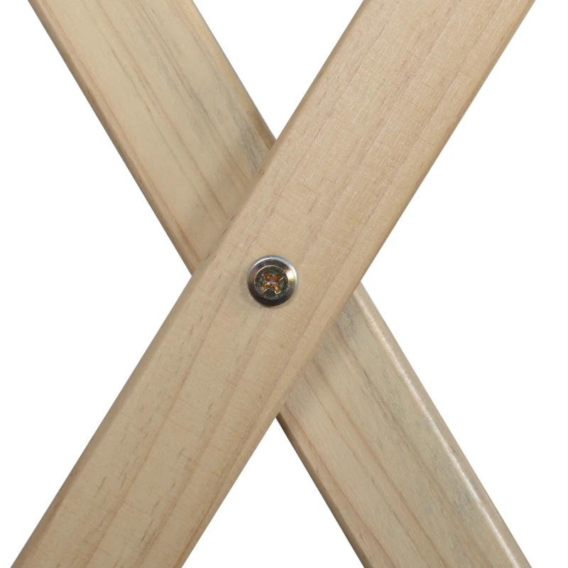 Outsunny 3 Pieces Patio Folding Bistro Set, Outdoor Pine Wood Table and Chairs Set with Tie-on Cushion & Square Coffee Table, Great for Indoor, Poolside, Garden, Dark Blue