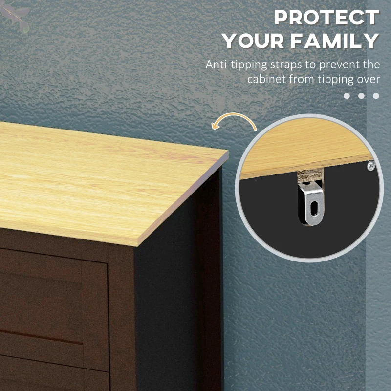 HOMCOM Sideboard Cabinet, Buffet Table with Drawer, Double Door Cupboard and Adjustable Shelf for Living Room, Entryway, Black