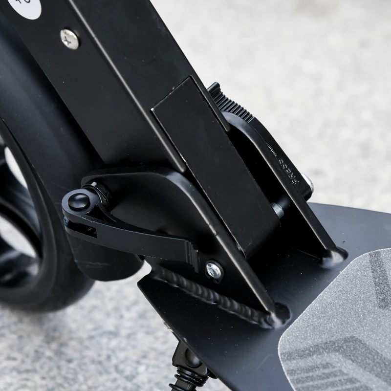 Soozier Kick Scooter Foldable Aluminum Ride On Toy For 8+ Adult Teens with Foot Brake, Adjustable Handle, 7.75'' Big Wheels, Black