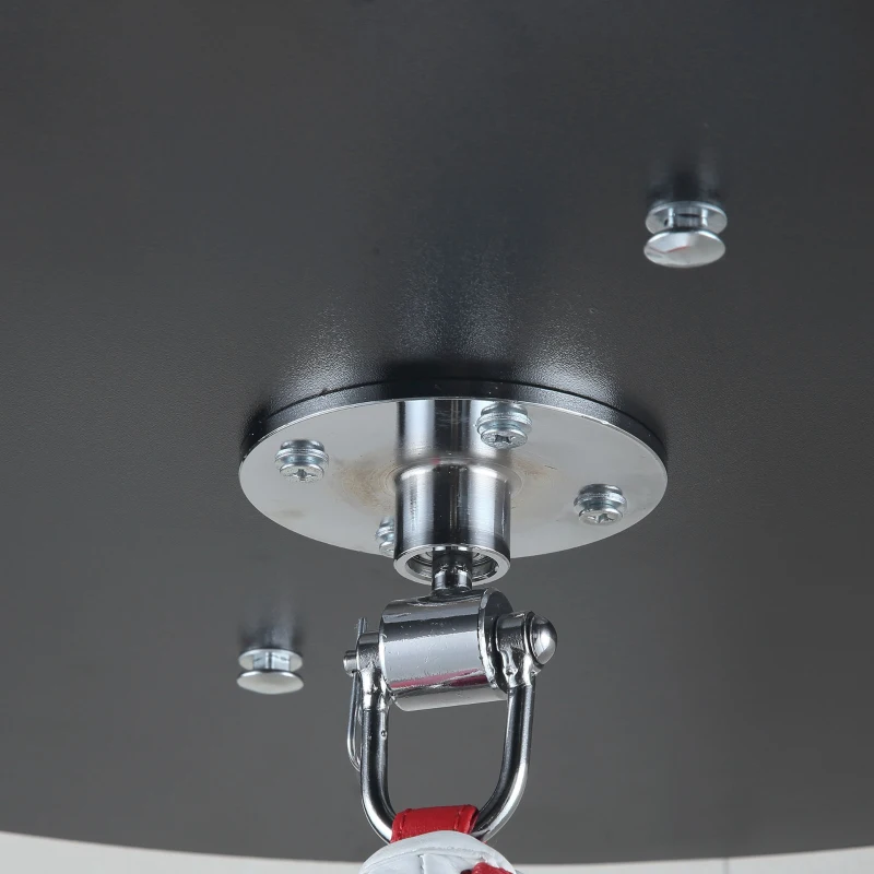 Soozier Speed Bag Boxing Punching Bag Wall Mount Height Adjustable, MMA, Martial Arts, and Boxing Equipment for Training at Home, Heavy-Duty Steel Platform, Strong PVC Leather, 9" H x 7" Dia.