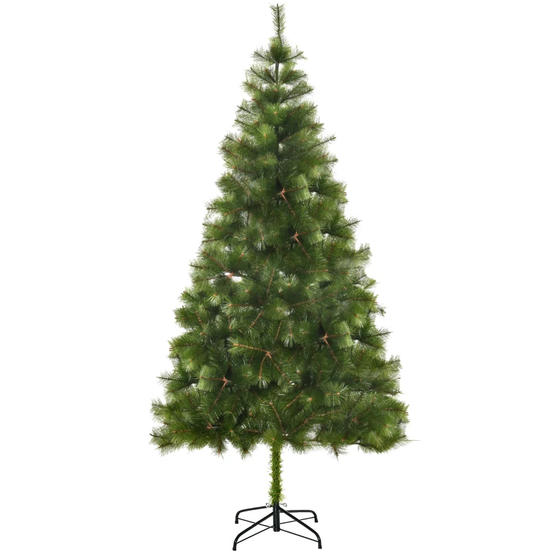 HOMCOM 7 FT Christmas Tree Artificial Pine Tree Christmas Decoration 505 Branches Green