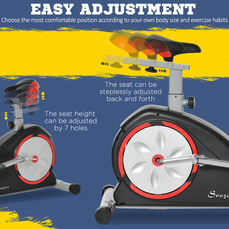 Soozier 2-in-1 Elliptical and Bike Cross Trainer with LCD Screen and Magnetic Resistance for Home Gym Use, 264 lbs Weight Capacity