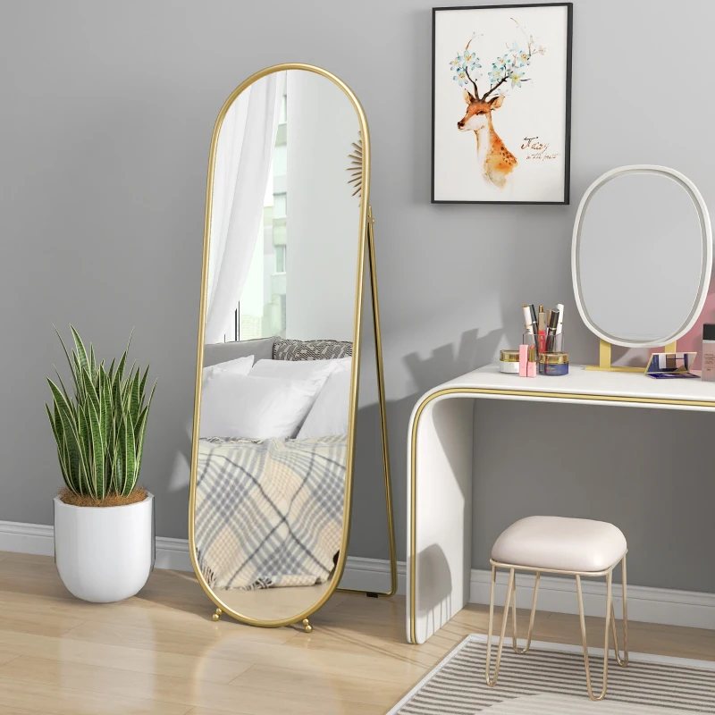 HOMCOM Full Length Mirror for Bedroom, Free Standing Dressing Mirror, Tall Mirror for Living Room, 20" x 63"