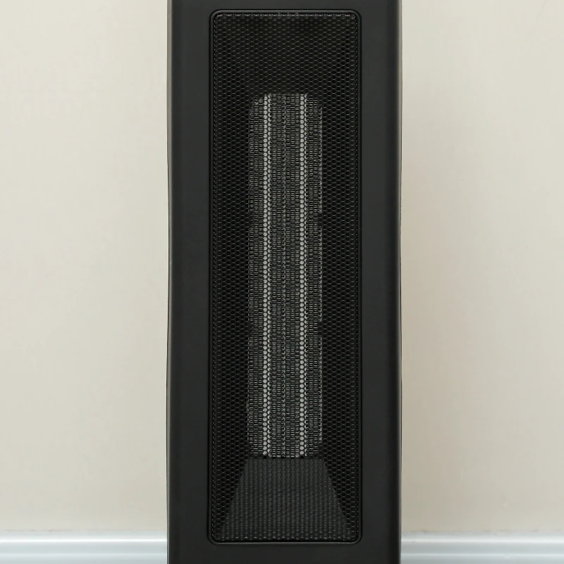 HOMCOM 31" Freestanding Electric Heater with Oscillation, Remote Control & 12H Timer for Indoors, 1400W, Black