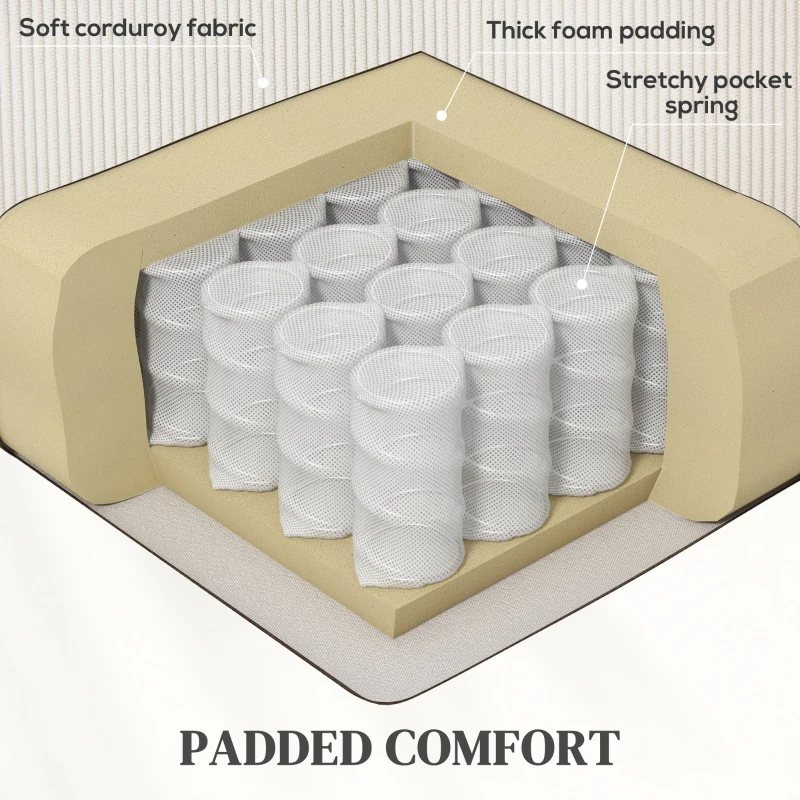 HOMCOM Lift Chair for Seniors, Microfibre Upholstered Power Recliner Chair with Remote, Quick Assembly, Cream White