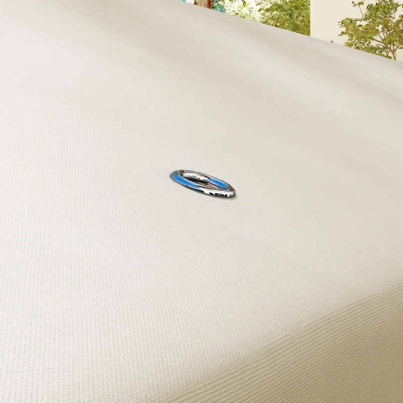 Outsunny 13' x 10' Gazebo Replacement Canopy, Gazebo Top Cover with Double Vented Roof for Garden Patio(TOP ONLY), Beige