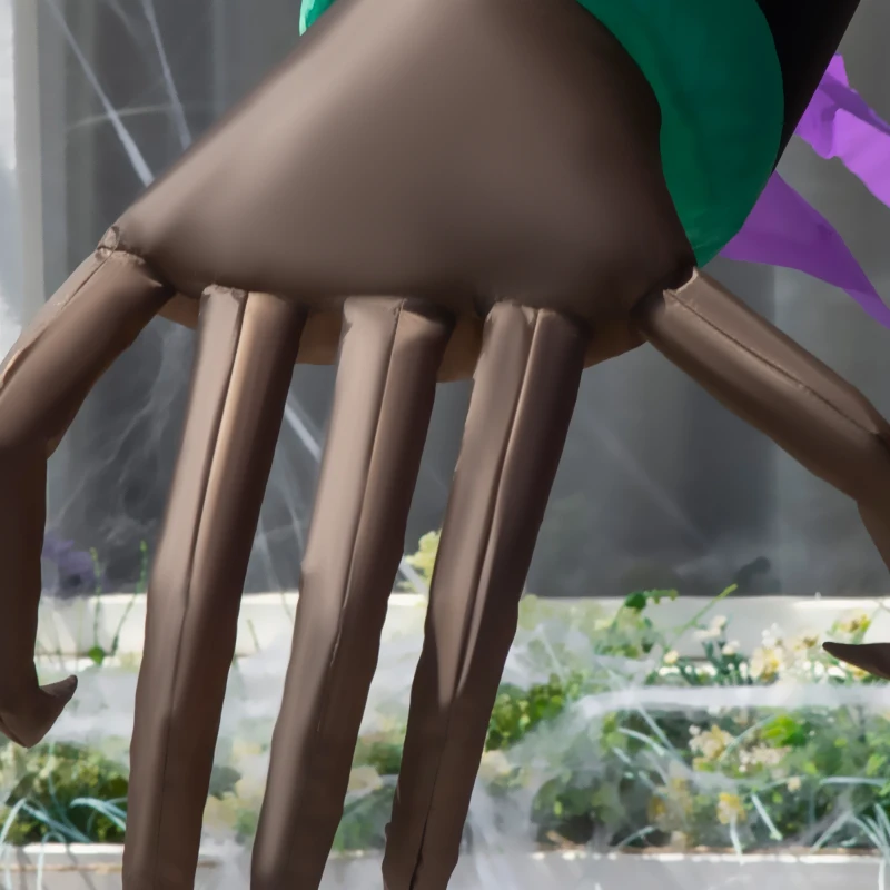 HOMCOM 7ft Inflatable Halloween Decoration Pumpkin Reaper, Blow-Up Outdoor LED Yard Display with Lights for Garden, Party, Holiday