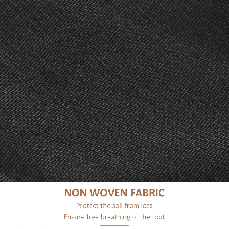 Outsunny 4-Tier Raised Garden Bed, Vertical Elevated Planter Rack with Non-woven Fabric, Wooden Raised Planter Boxes for Indoor and Outdoor