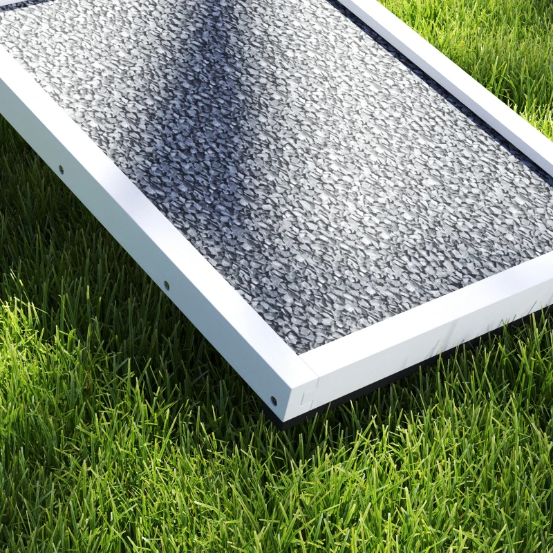 PawHut Wooden Dog Agility Seesaw for Training and Exercise, Weather Resistant, 83" L x 16" W x 14" H, White