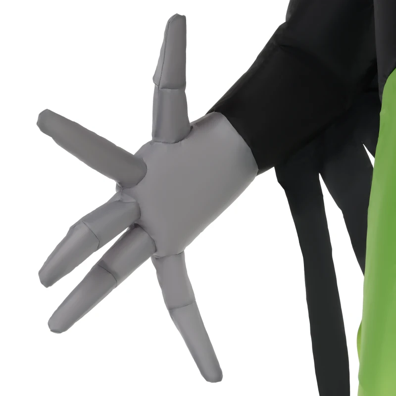 Outsunny 8ft Inflatable Halloween Pumpkin Head Ghost in A Hat, Blow Up LED Display for Garden Indoor Outdoor