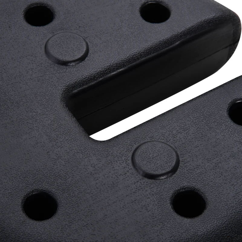 Outsunny Set of 4 Party Tent Canopy Weight Plate Kit Gazebo Pop Up Tent Anchor Base Weights Canopy Shelter Leg Weights