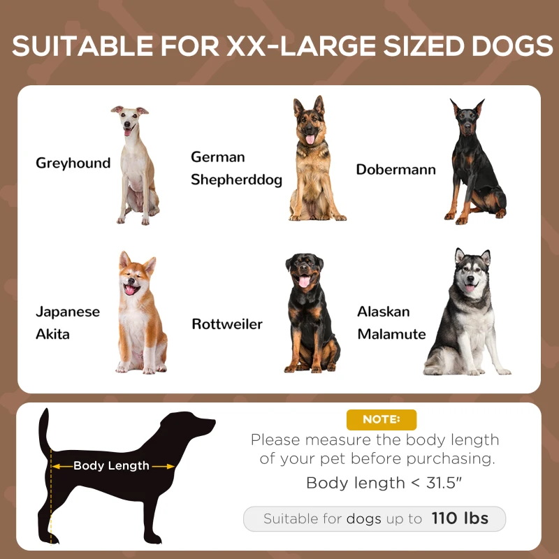 PawHut 48" x 36" Elevated Portable Dog Cot Cooling Pet Bed with UV Protection Canopy Shade, Coffee