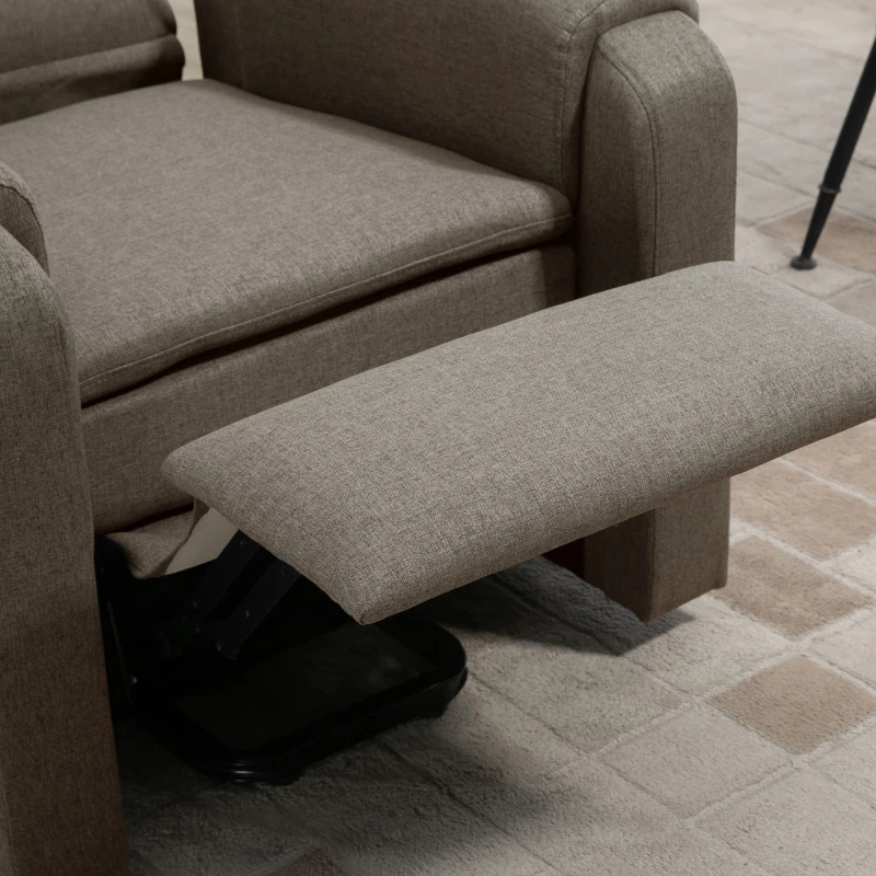 HOMCOM Lift Chair for Elderly, Power Chair Recliner with Footrest, Remote Control, Side Pockets for Living Room, Brown