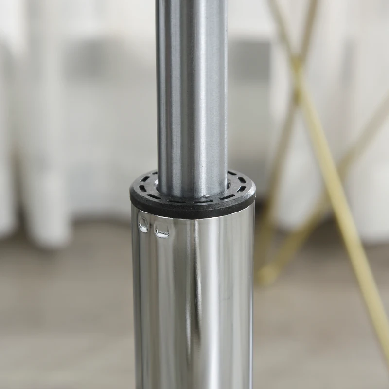 HOMCOM Mobile Laptop Computer Desk Expandable Home Office Table Workstation with Wheels