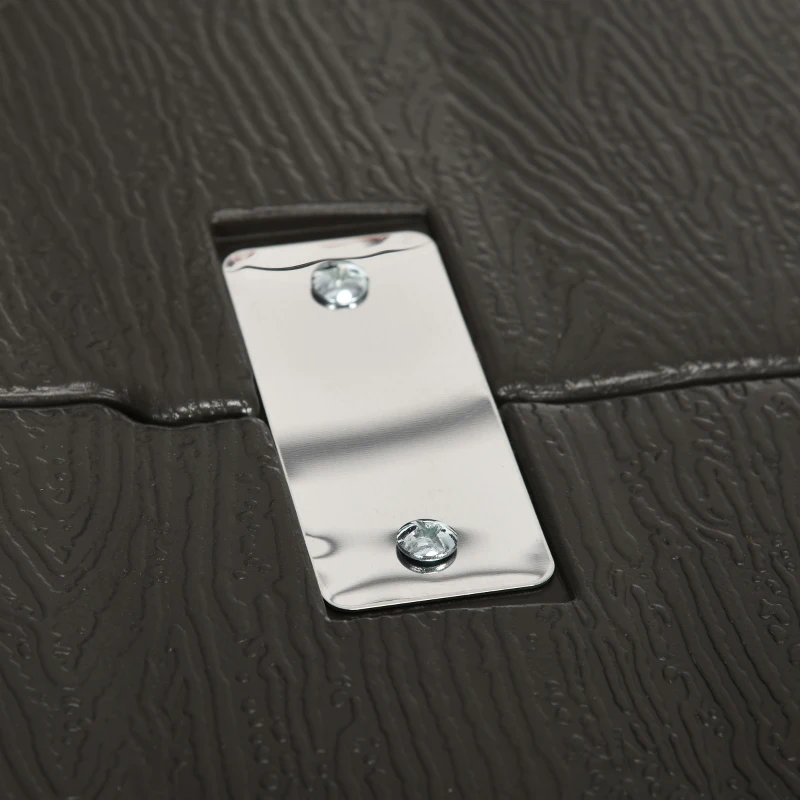 Outsunny Fillable Patio Cantilever Umbrella Base with Wheels, Heavy-duty Offset Umbrella Weights with Easy-Fill Spouts, Steel Cross Base, 430lbs Sand or 375lbs Water Filled, Coffee