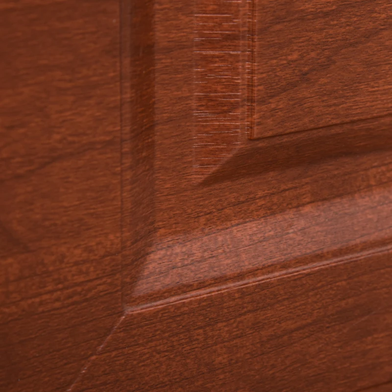 HOMCOM 2-Drawer Lateral File Cabinet Pedestal Documents Storage for Home Office, Coffee Brown