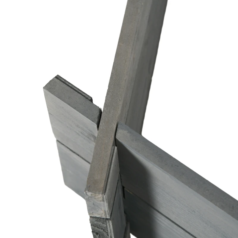 Outsunny 39" x 36" Screwless Raised Garden Bed, Hexagon Planter Box for Outdoor Plants, Vegetables, Flowers, Herbs, Gray