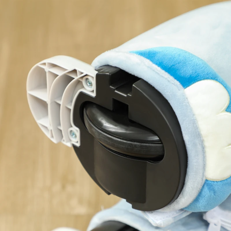 Qaba 6V Kids Electric Ride on Animal Tyrannosaurus with Music Forward for Aged 18-36 Months, Blue