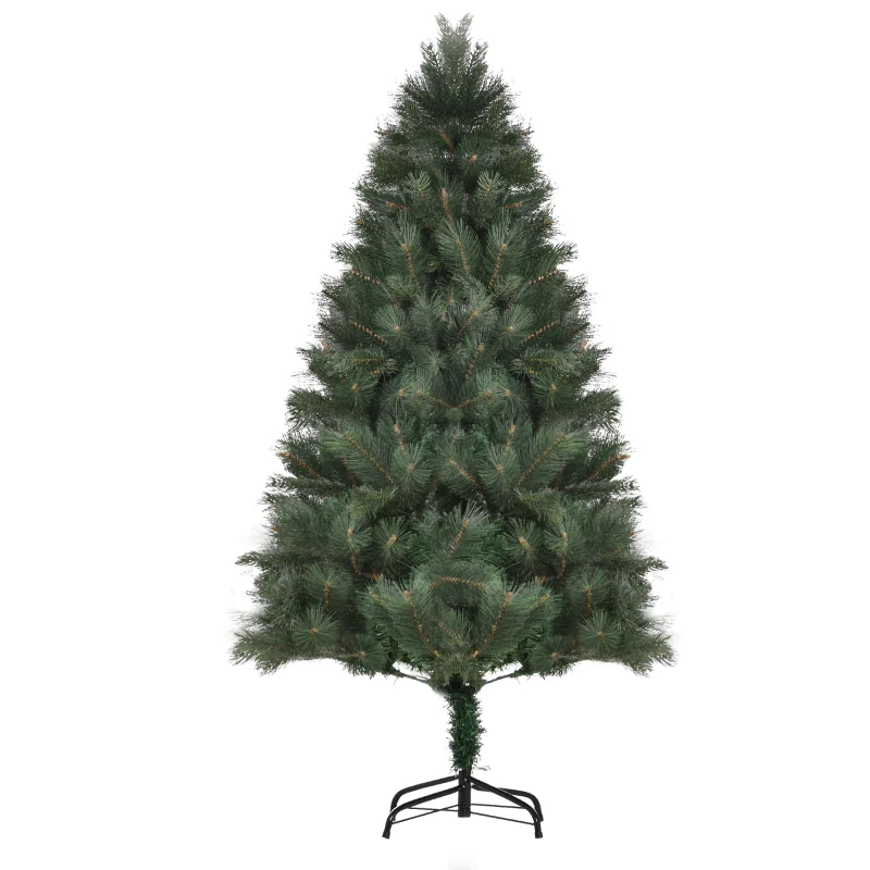 HOMCOM 5FT Artificial Pop-Up Christmas Tree Holiday Home Decoration, Green for Party